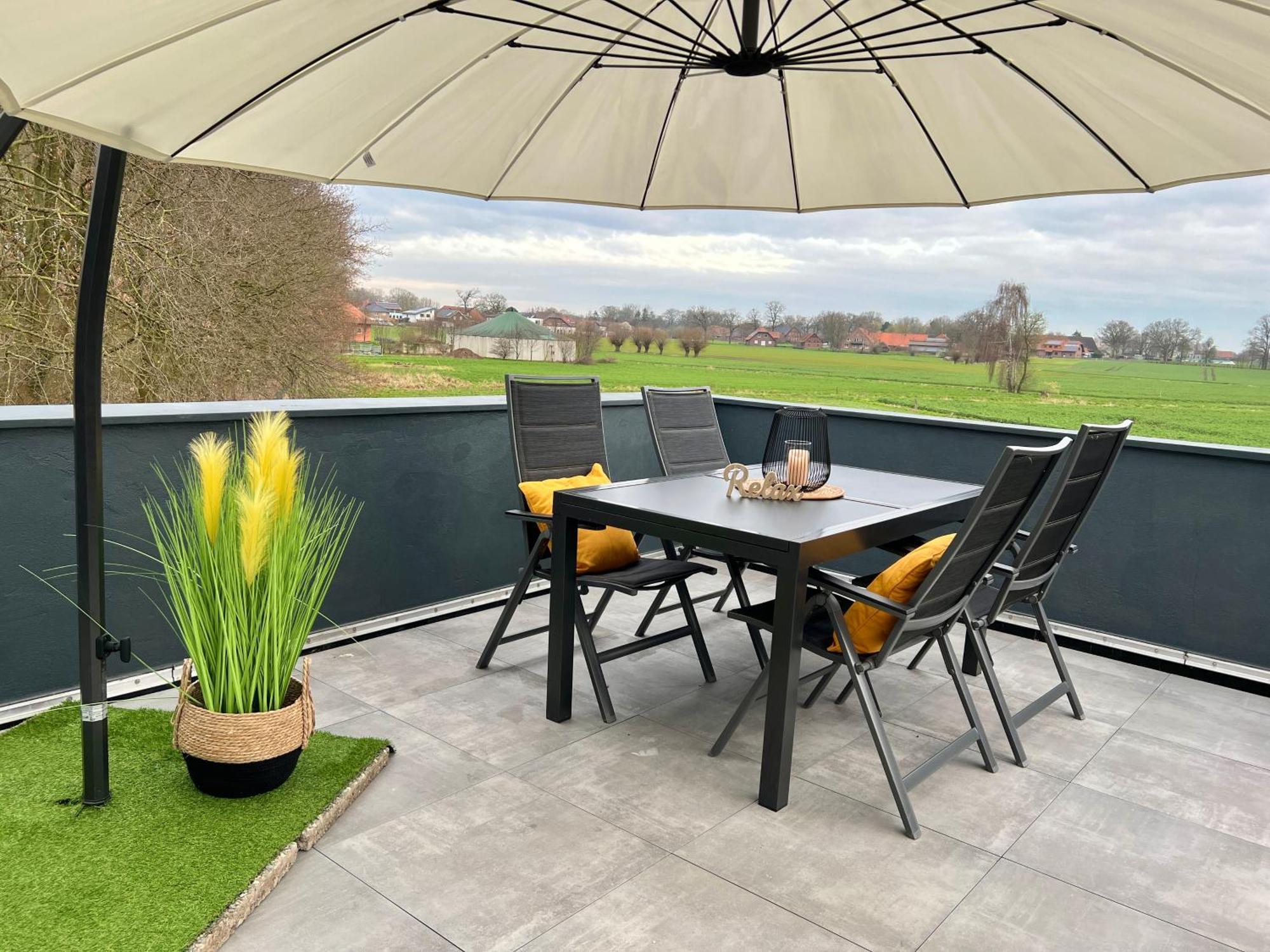 Grosse Wohnung Wellness + Sauna + Netflix Petershagen Exterior foto